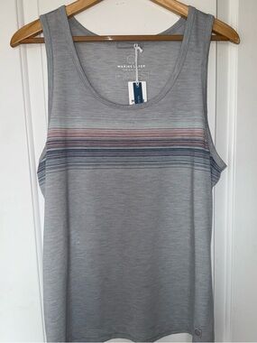 Marine Layer NWT Air Tank in "High Rise" Stripes – Size Marge (M/L)